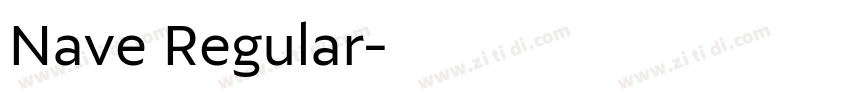 Nave Regular字体转换